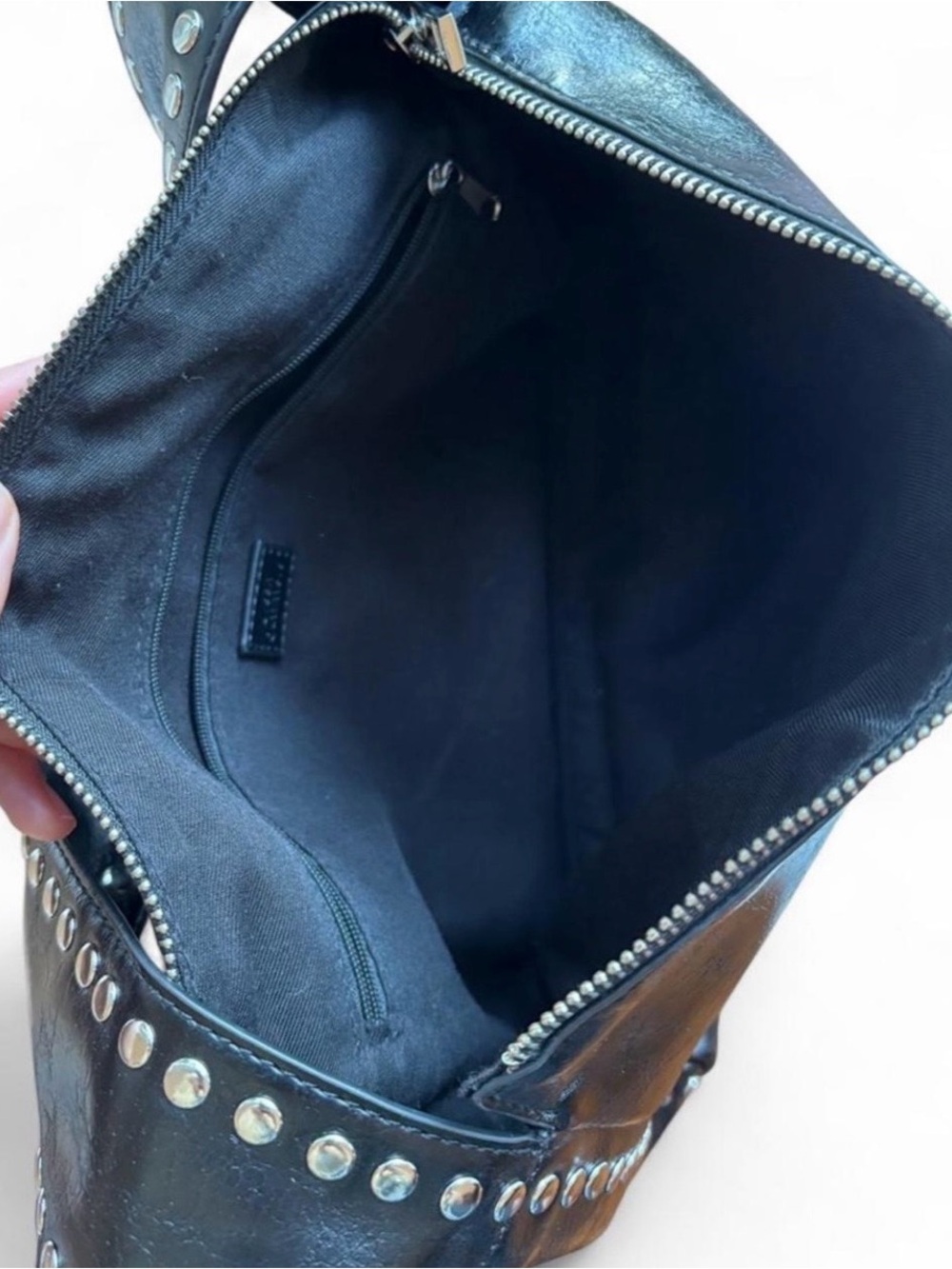 Urban Outfitters Black Studded Shoulder Bag - Picture 5 of 10